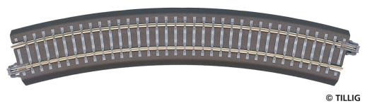 Tillig 83706 - Bettungsgleis gebogenes Gleis R353/30° (TT, H0m)